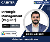 CA Inter Strategic Management (Regular) Video Lectures by CA Rishabh Jain (Google Drive, 1.7 Times, 12 Months)